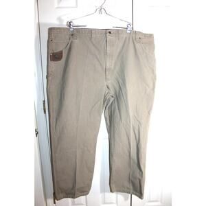 Wrangler Men's Riggs Workwear Dark Khaki Pants sz 52 x 30